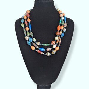 (2/$20) Long Continuous Rolled Wrapper Necklace